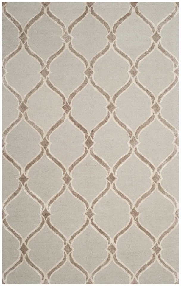 Arlo Home Hand Tufted Area Rug, MNH540B, Taupe/Ivory,  5' X 8'