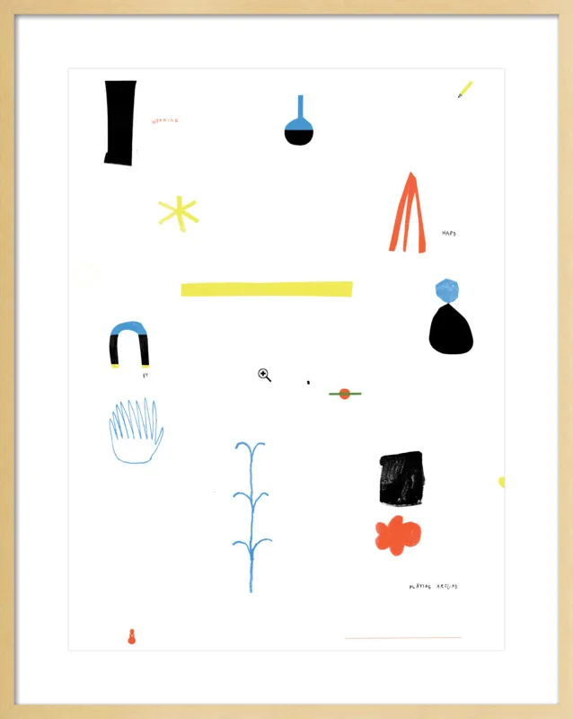 Working hard by playing around  by Agata Królak for Artfully Walls