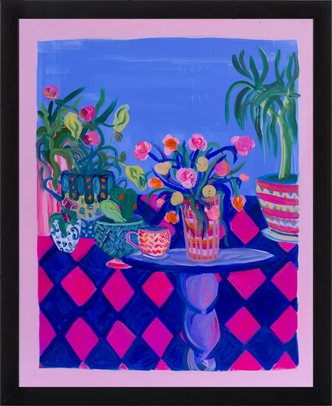 Pots and Plants painting by Davina Shefet for Artfully Walls