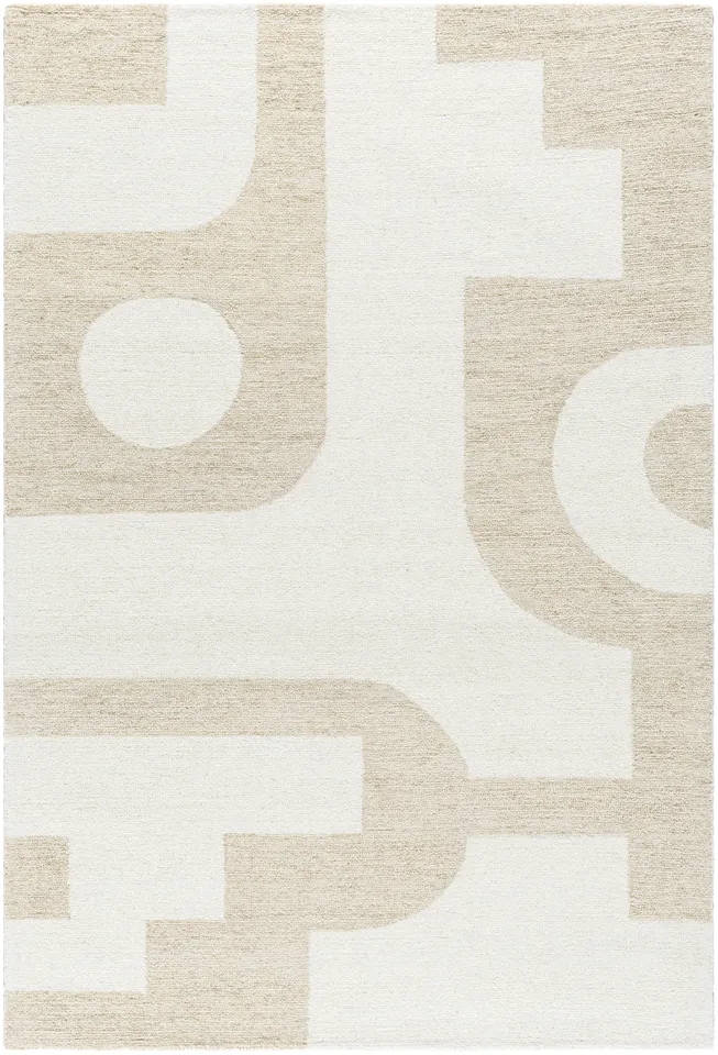Bournemouth Beige Indoor 8' x 10' Handmade Rug