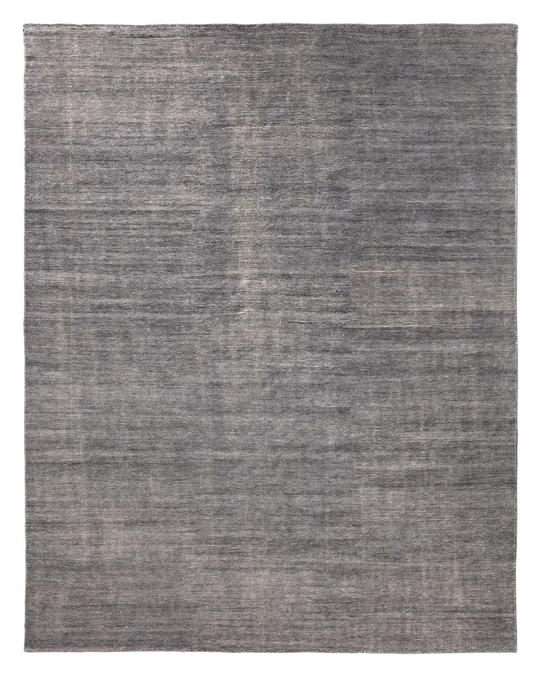 Limon RBC11 Handwoven Indoor/Outdoor Solid Gray/Blue Area Rug (12'X15')