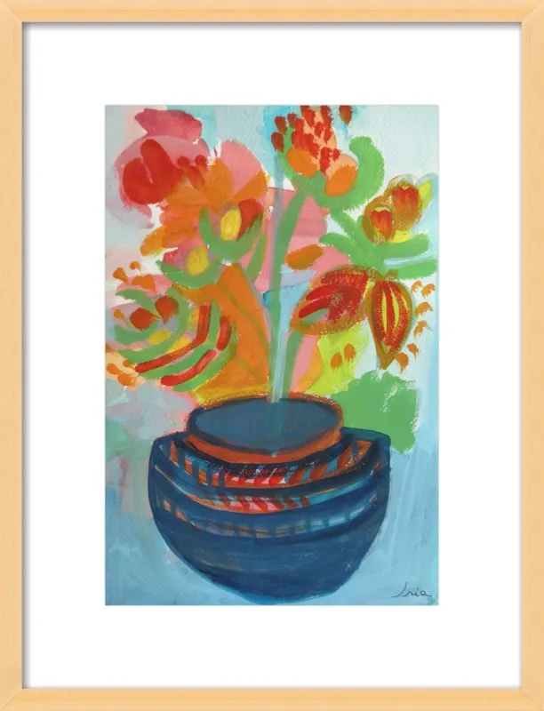 Red Flowers by Iria Fernandez Alvarez for Artfully Walls