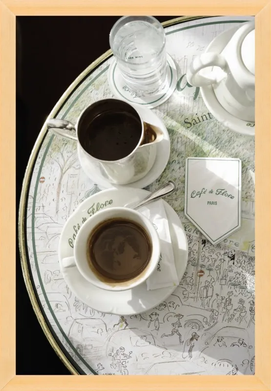 Chocolat chaud au Café de Flore by Lauren & Annael Tolila for Artfully Walls