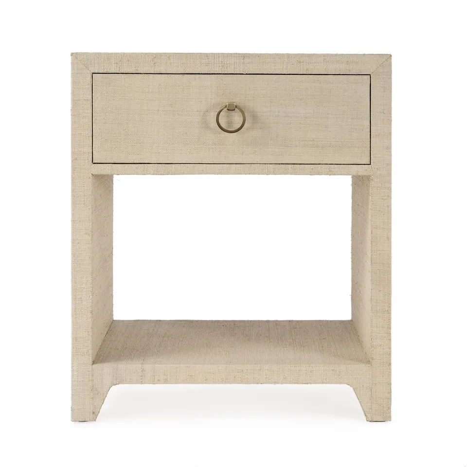 Bar Harbor Natural Raffia Nightstand