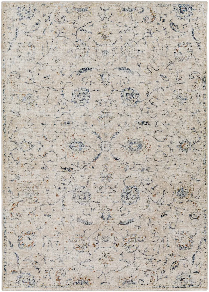 Amore Beige Indoor 2'7" x 7'10" Machine Woven Rug
