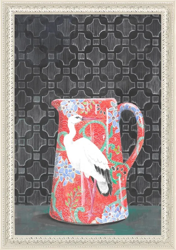 Red Vase by Miri Eshet for Artfully Walls