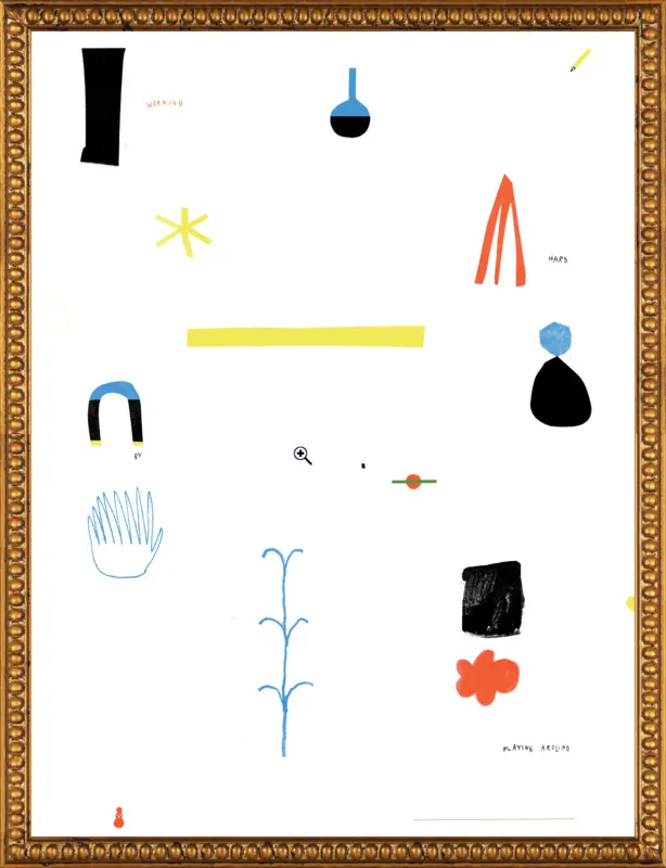 Working hard by playing around  by Agata Królak for Artfully Walls