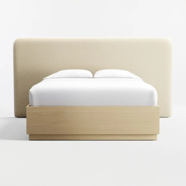 Somers Upholstered Queen Headboard and Wood Storage Bed