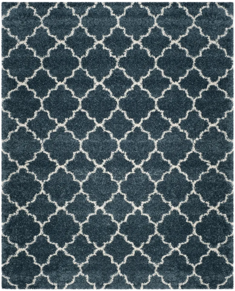Arlo Home Woven Area Rug, SGH282L, Slate Blue/Ivory,  8' X 10'