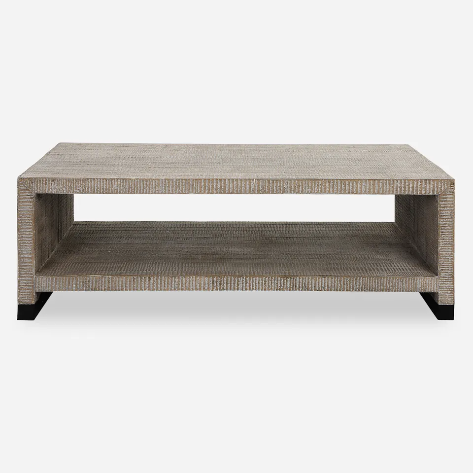 Bosk White Washed Coffee Table