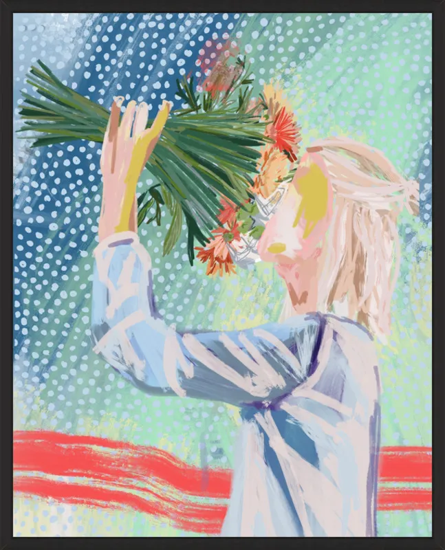 I like to stop and smell the roses  by Jamie Corley for Artfully Walls