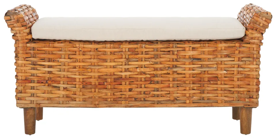 Palermo Bench - White / Natural