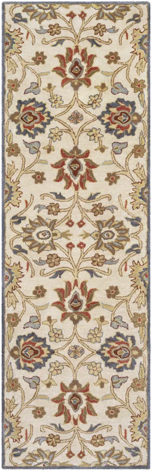 Caesar Beige Indoor 2'6" x 8' Handmade Rug