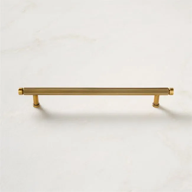Mirabell Aged Brass Cabinet Handle 8"