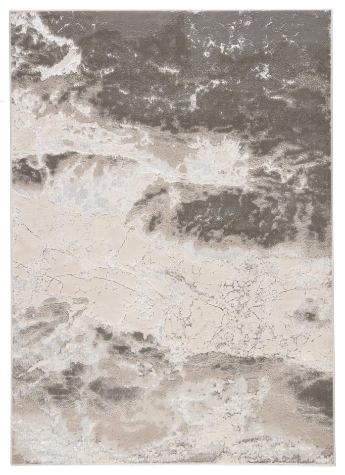 Cisco Abstract Gray Area Rug (5'X7'6")