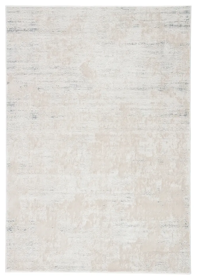 Orianna Abstract Ivory/ Silver Area Rug (3'11"X5'11")