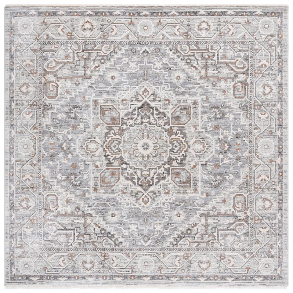 Lauren Ralph Lauren Collection Clover Rug, Grey / Beige, 6'7" x 6'7"