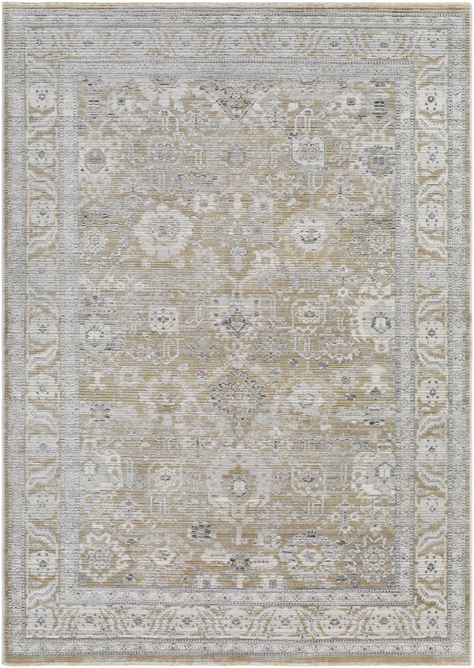 Edmonton Gray Indoor 2' x 2'11" Machine Woven Rug