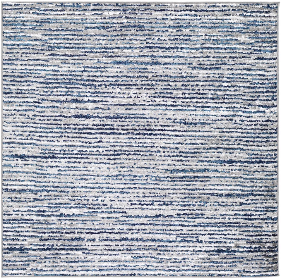 Monte Carlo Gray Indoor 5'3" x 5'3" Machine Woven Rug