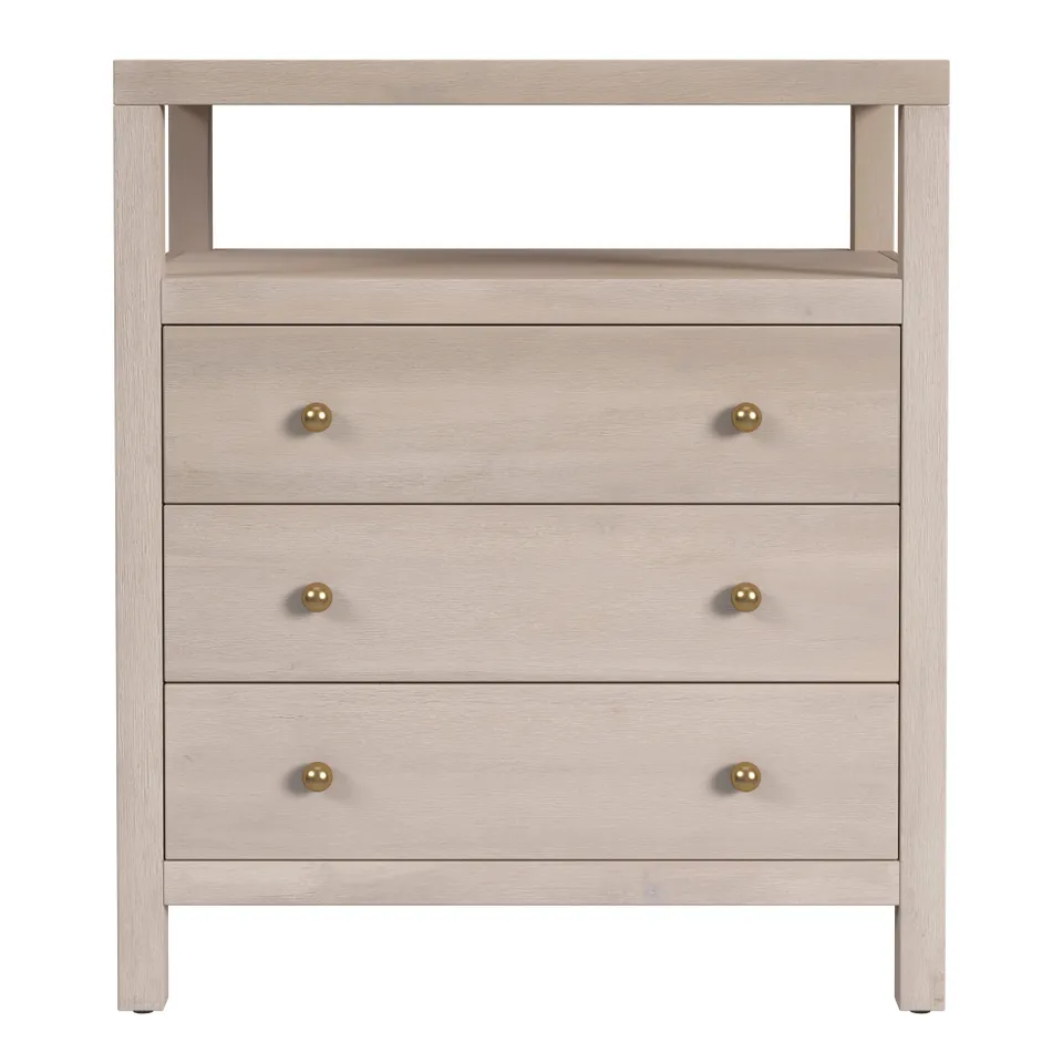 Nora Antique Taupe Nightstand
