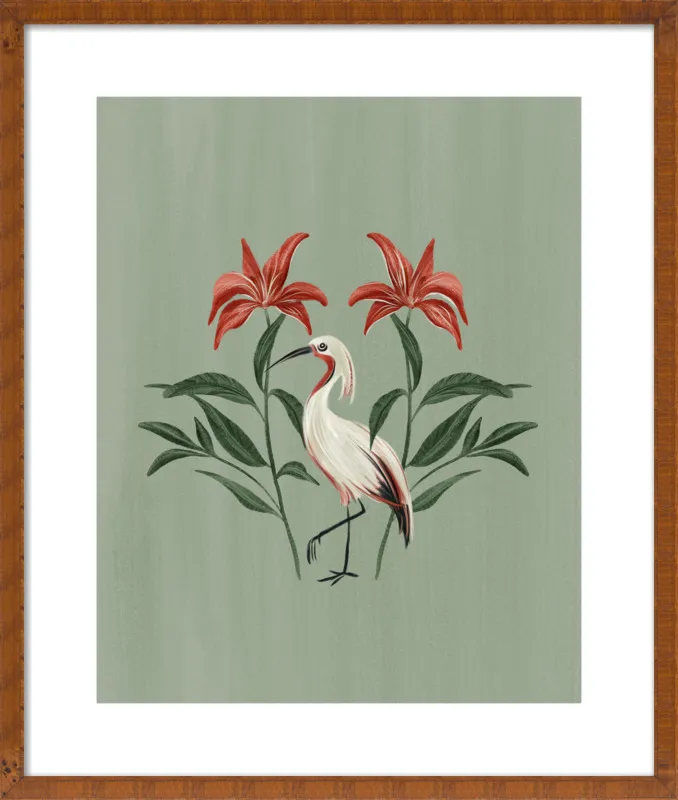 Tropical Crane by Nancy Noreth for Artfully Walls