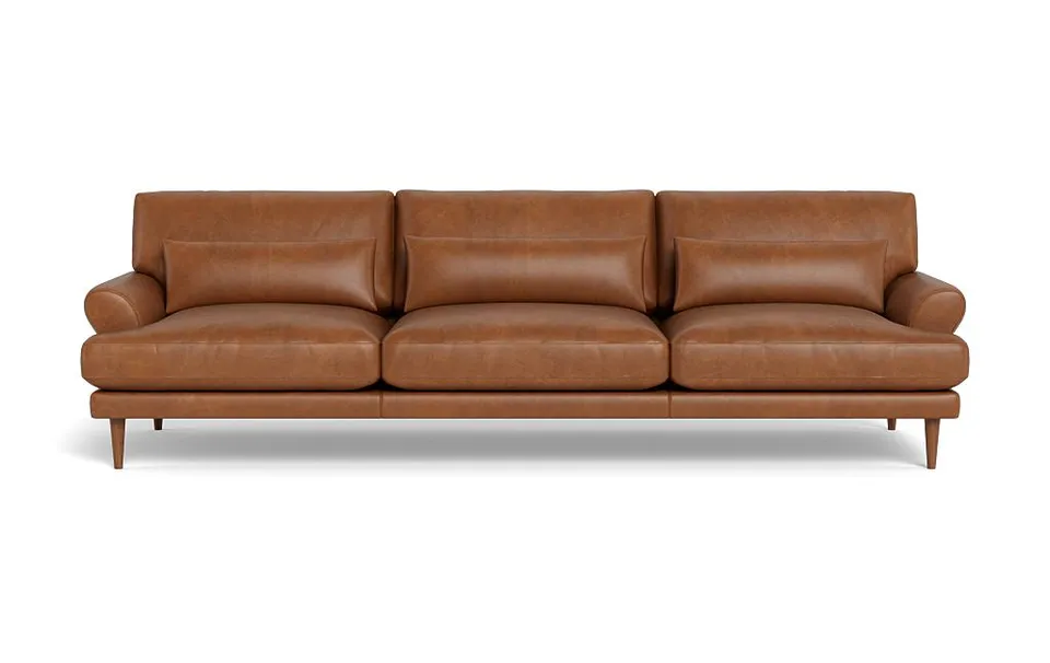 Maxwell Leather 3-Seat Sofa by Apartment Therapy