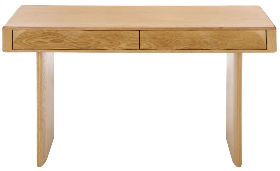 Safavieh Couture Nikoletta 2 Drawer Wood Desk, Natural