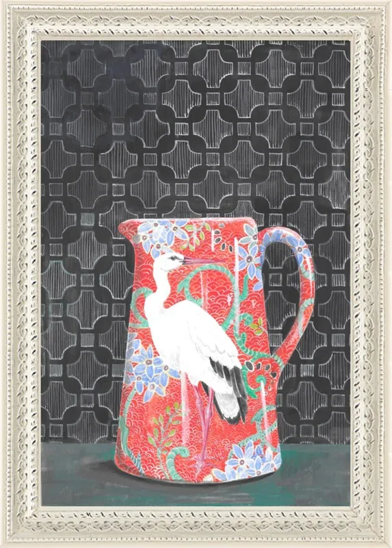 Red Vase by Miri Eshet for Artfully Walls