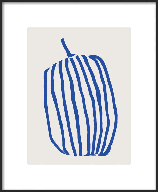 Striped pumpkin by Jessica Nielsen for Artfully Walls