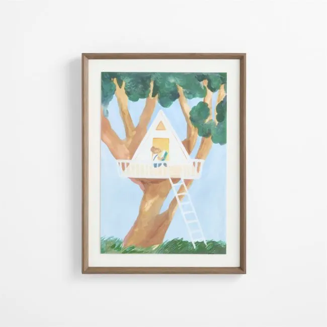 Treehouse Dreams by Gemma Koomen Framed Wall Art Print