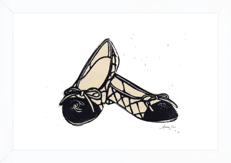 Chanel Ballet Flats by Anna See for Artfully Walls