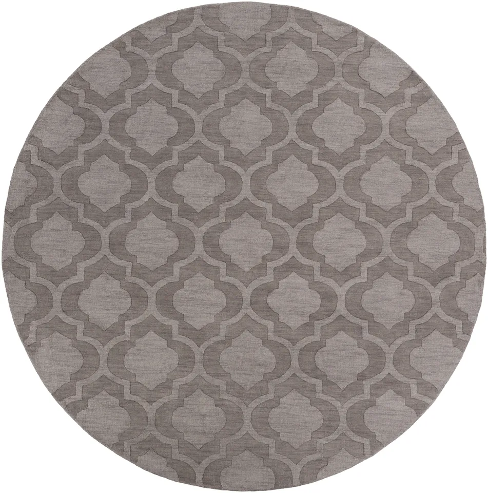 Central Park Brown Indoor 9'9" x 9'9" Handmade Rug
