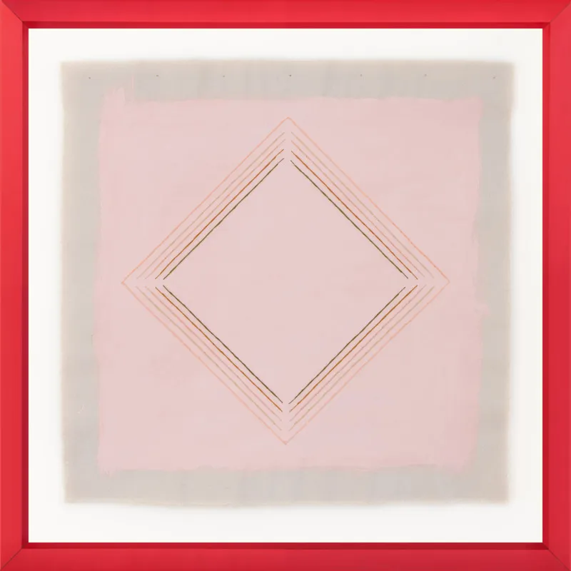 Pink with Peach Diamond by Emily Keating Snyder for Artfully Walls