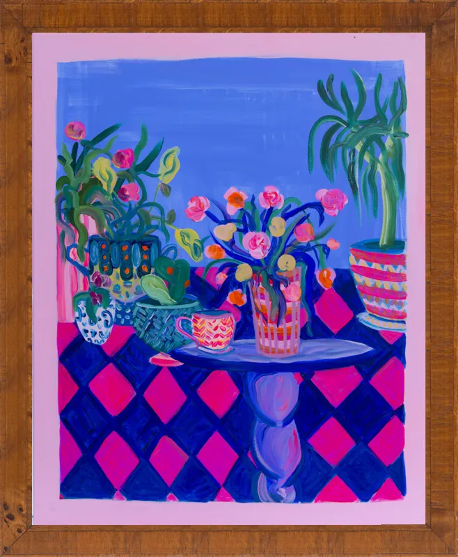 Pots and Plants painting by Davina Shefet for Artfully Walls