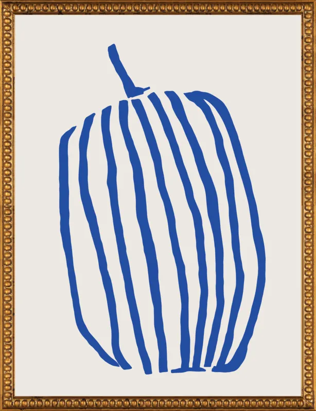 Striped pumpkin by Jessica Nielsen for Artfully Walls