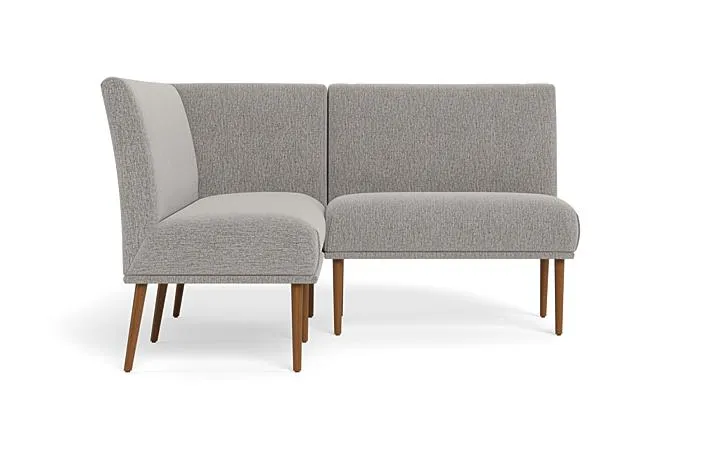 Dorian Upholstered Petite Left Banquette with Tufting Option