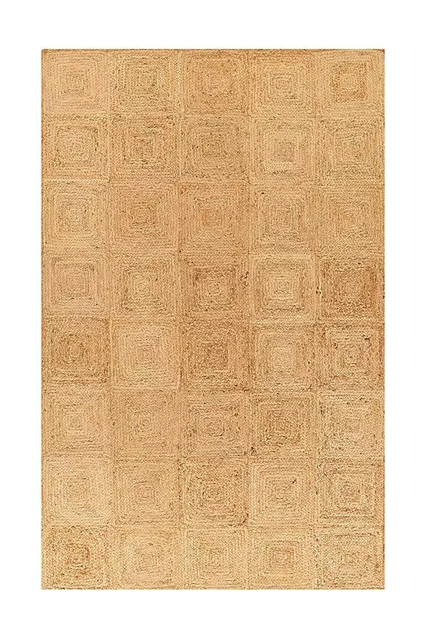 Maritime Handwoven Geometric Jute Rug