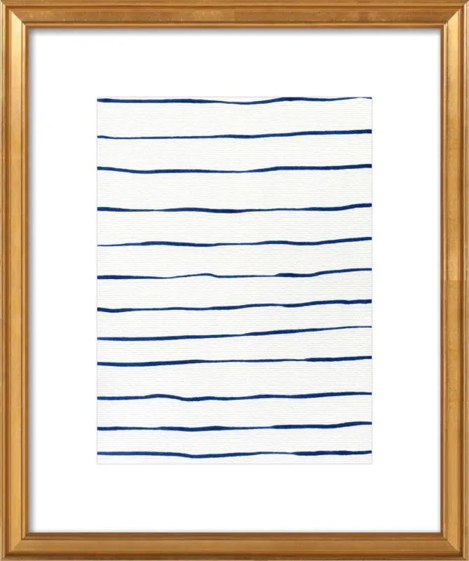 Blue Stripes by Georgiana Paraschiv for Artfully Walls