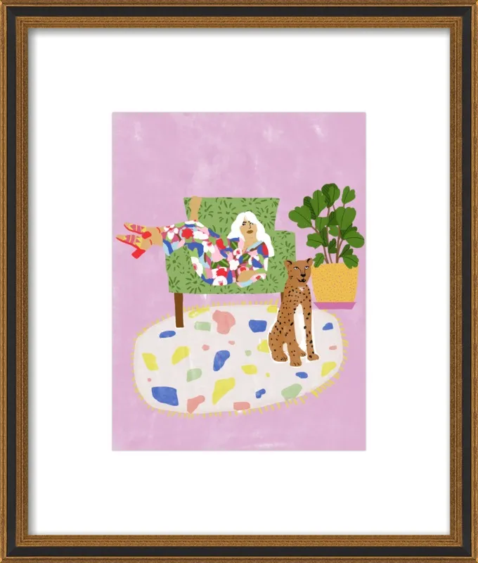 Lady and her tiger by Alja Horvat for Artfully Walls