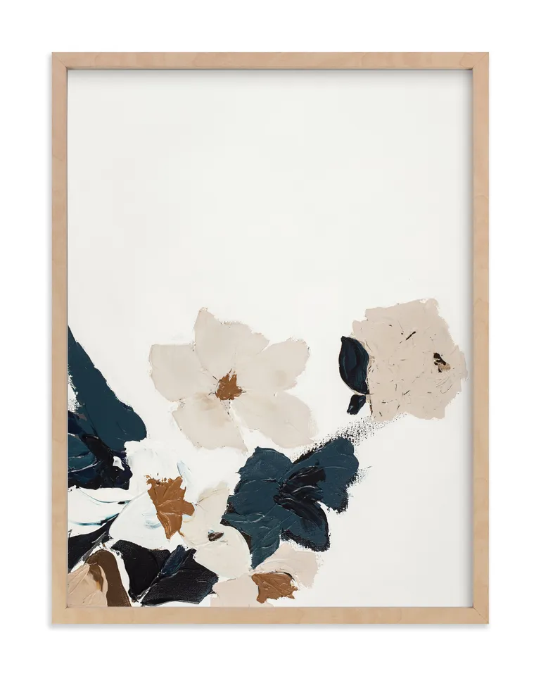 Abstract Botanical Floral Diptych I Limited Edition Fine Art Print