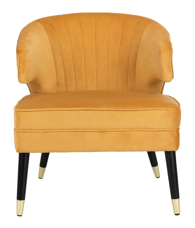 Stazia Wingback Accent Chair - Marigold / Black