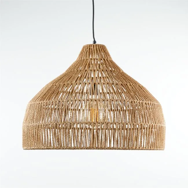 Cabo Large Woven Pendant Light 24.2"