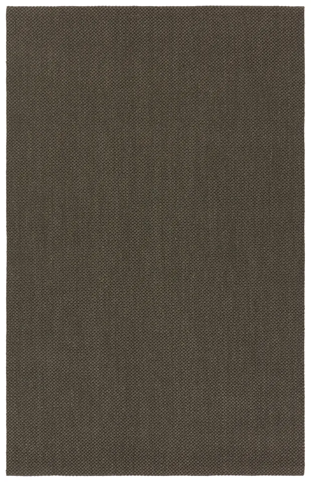 Lilou NAS13 Handmade Solid Gray Area Rug (7'9"x9'9")