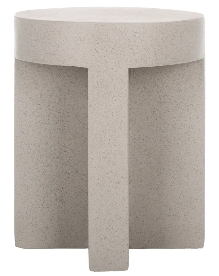 Aldrich Round Accent Table - Gray