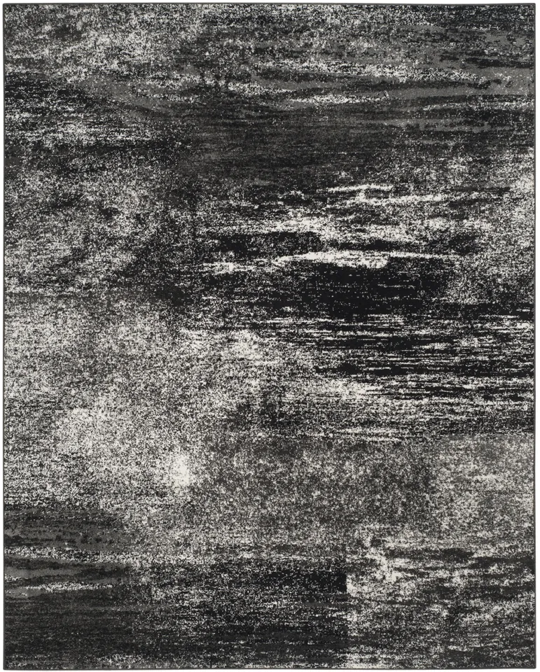 Arlo Home Woven Area Rug, ADR112A, Silver/Black,  11' X 15'