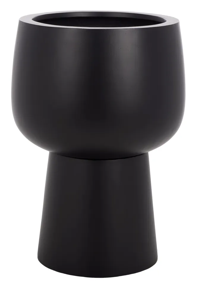 Olivia Pedestal Planter - Black