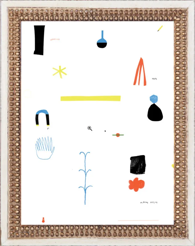 Working hard by playing around  by Agata Królak for Artfully Walls