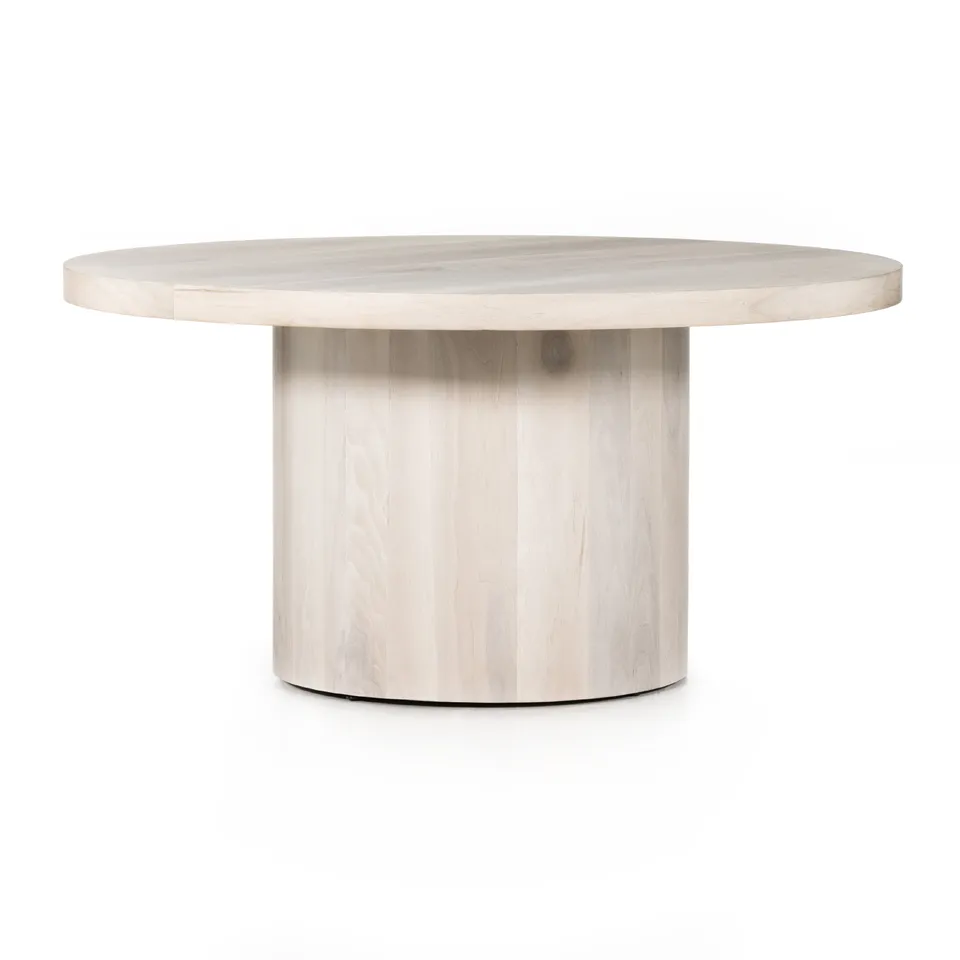 Hudson Round Dining Table-Ashen Walnut