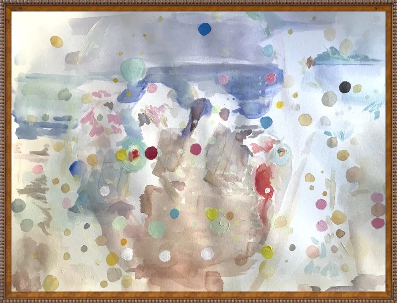 Beach scene (from memory)  by Hannah Dean for Artfully Walls