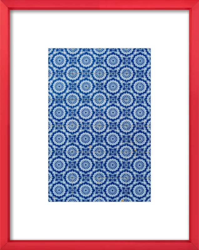 Blue Tiles in Lisbon by Sivan Askayo for Artfully Walls